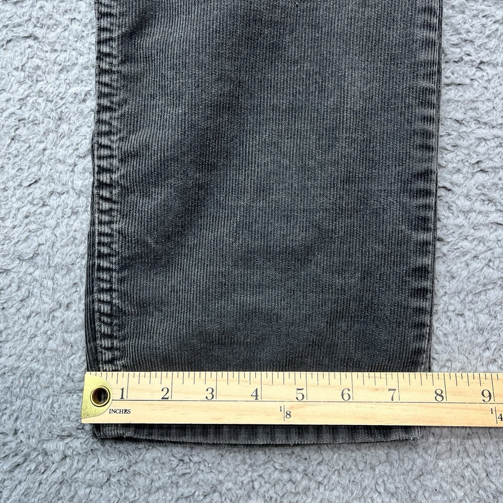 Levi's 519 Corduroy Pants Mens 31x33 Gray Vintage 80s White Tab Academia USA - Picture 8 of 10